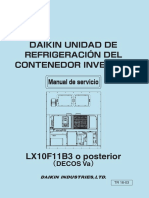 Daikin Unidad de Refrigeración Del Contenedor Inversor: LX10F11B3 o Posterior