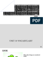 5 - Unit 10 Vocabulary