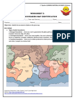 Worksheet 2: Plate Boundaries Map Identification