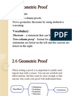 2.6 Geometric Proof