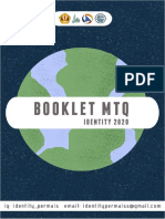 Booklet MTQ Lomba Identity 2020 PDF