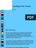 The Social Teaching of The Church