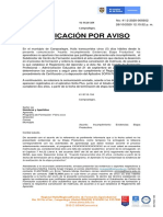 Notificación Por Aviso - Edicto Radicado - Notificación