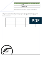 Assessment: Worksheet No. 5: Genetics (Monohybrid and Dihybrid Cross)