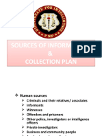 Sources of Information Collection Plan