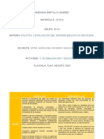 Cuadro Comparativo Globalización y Educación