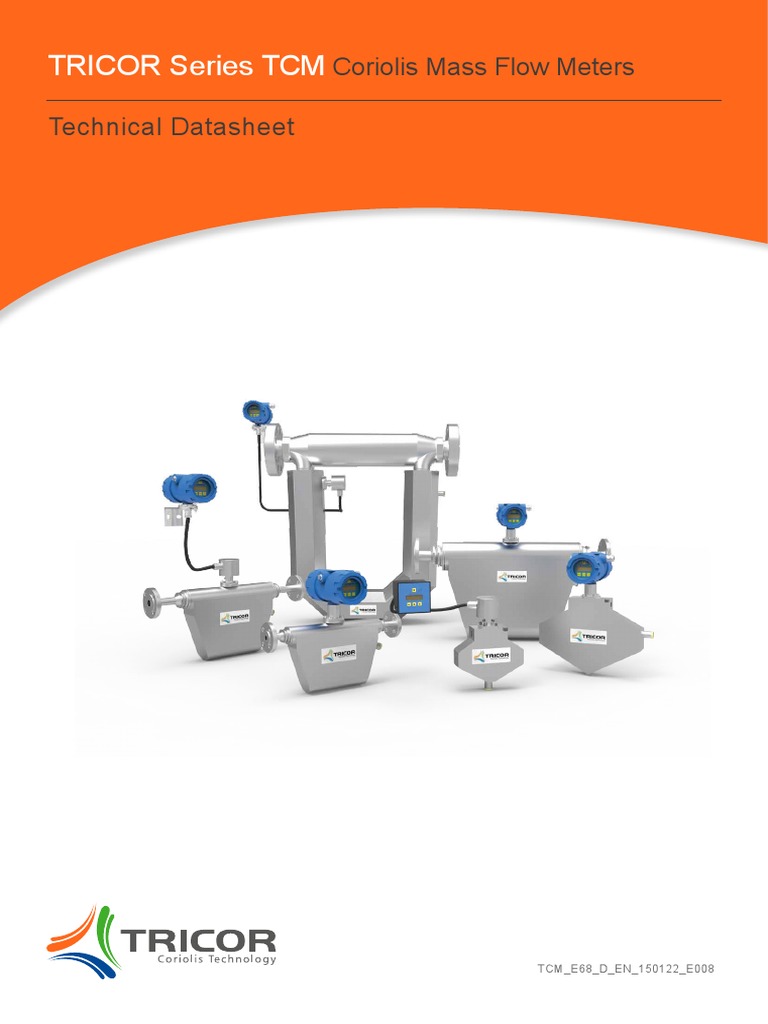 Coriolis Mass Flowmeter Catalog PDF | PDF | Flow Measurement | Density