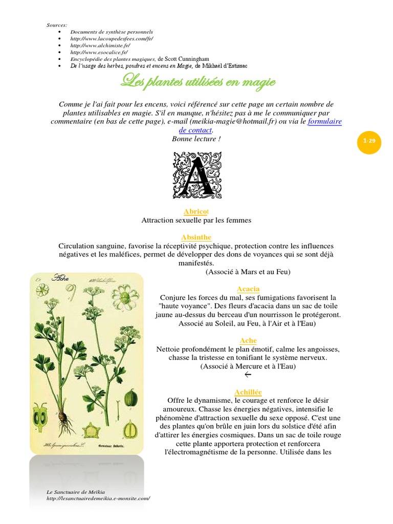 Liste Des Encens Et Leur Rôle Pdf Proprietes Esoteriques Des Plantes 1 | PDF | Encens (fumigation) | Plantes