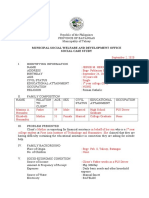 Municipal Social Welfare Office Case Study on Financial Assistance