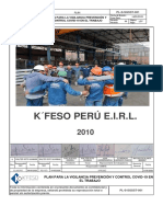 Plan para La Vigilancia Prevención y Control COVID-19 en El Trabajo Kfeso Peru Difundir PDF