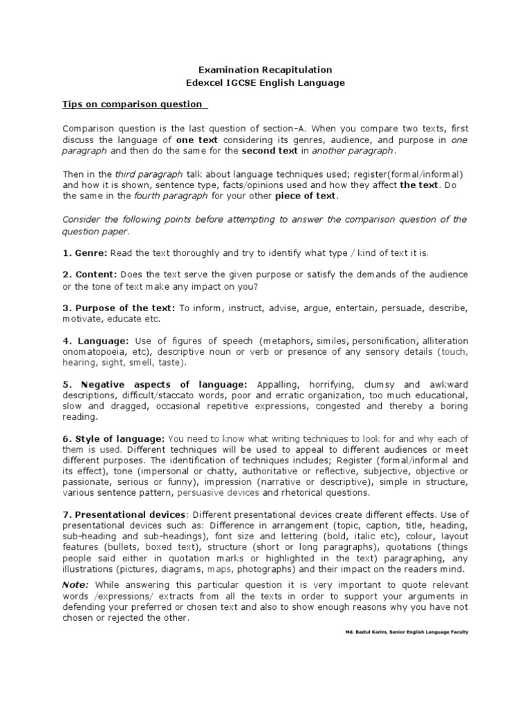 Comparision Question Tips | PDF | Sentence (Linguistics) | Verb