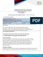 Task Guide and Evaluation Rubric - Unit 2 - Task 4 - Speaking Task