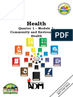 Health: Quarter 1 - Module 1: Community and Environmental Health