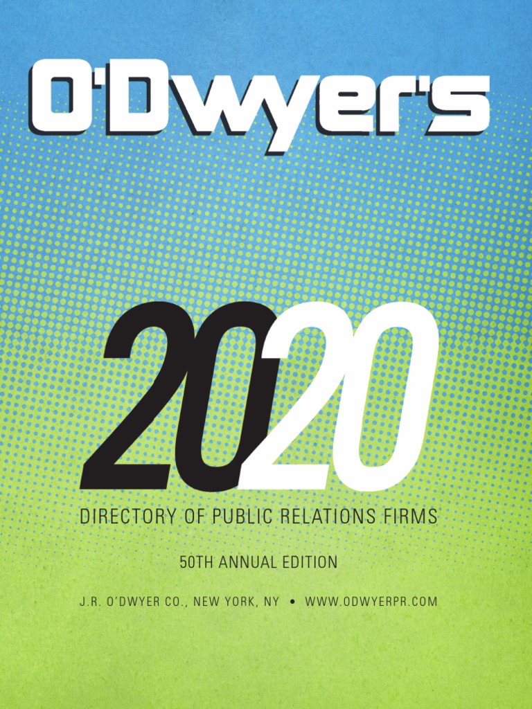 2020 - O'Dwyer Directory of PR Firms PDF, PDF, Payroll