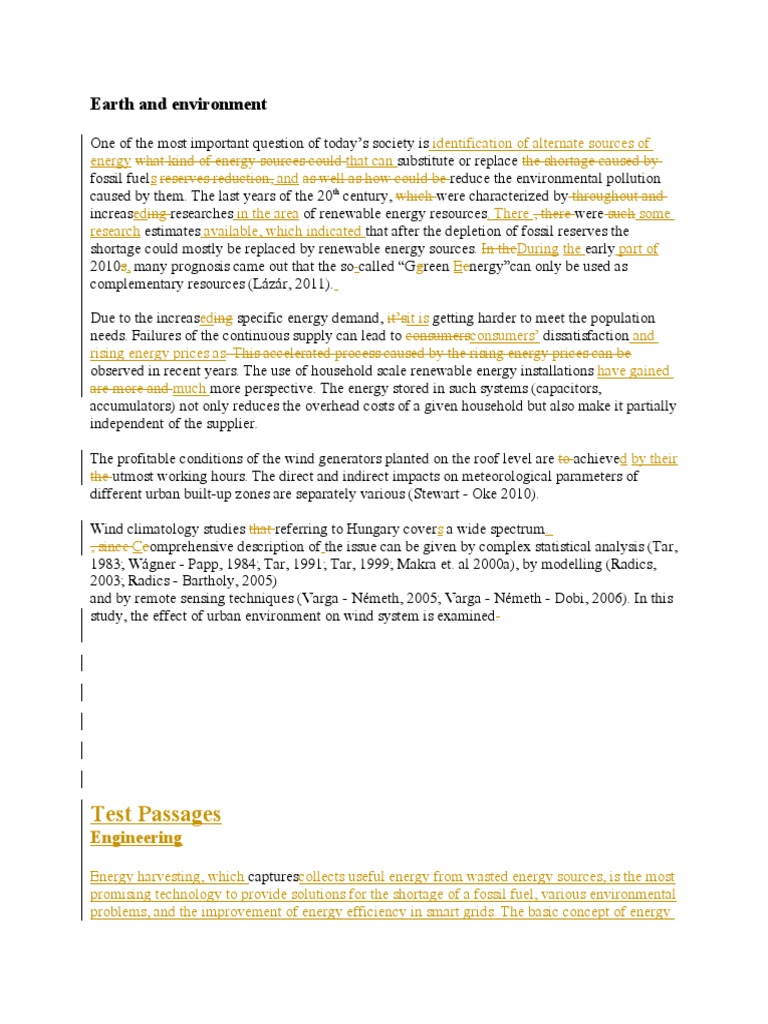 Earth and Environment - Final | PDF | Energy Harvesting | Piezoelectricity