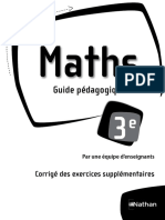 Corrige Exercices Maths 3e