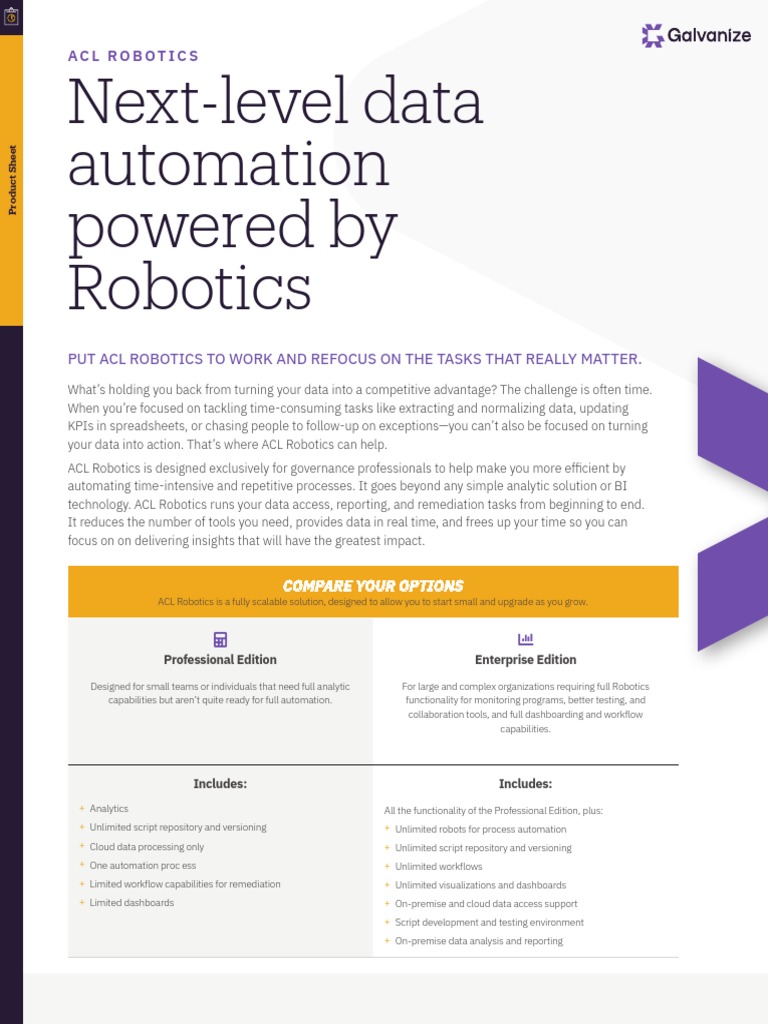 Product Sheet Acl Robotics | PDF | Automation | Robotics
