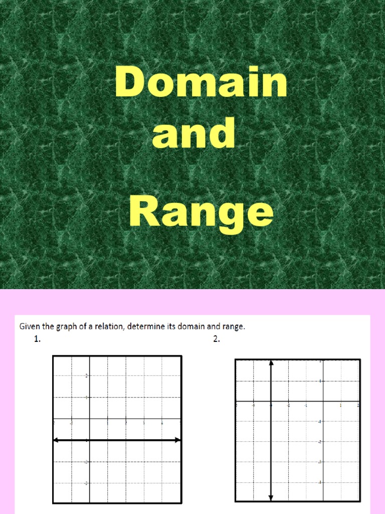 Domain and Range | PDF | Domain Of A Function | Function (Mathematics)