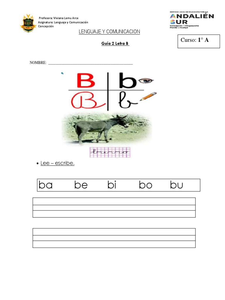 Guia 2 Letra B PDF | PDF