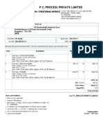 P.C.Process Private Limited: Quotation / Proforma Invoice