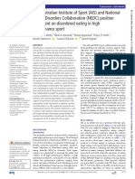 The Australian Institute of Sport (AIS) and National Eating Disorders Collaboration (NEDC) Position Statement On Disordered Eating in High Performance Sport PDF