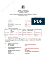 Municipal Social Welfare and Development Office Social Case Study