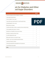 Chris Kresser - Patient Quiz For Diabetes and Other Blood Sugar Disorders