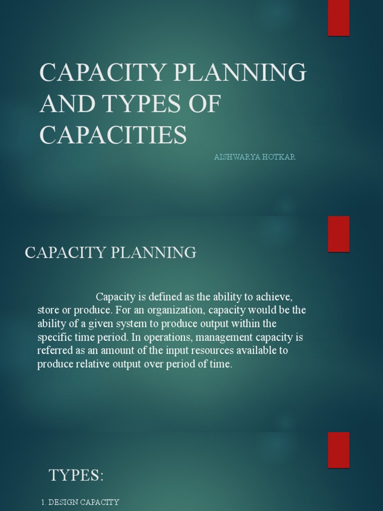 Capacity Planning and Types of Capacities | PDF | Resource | Data Center