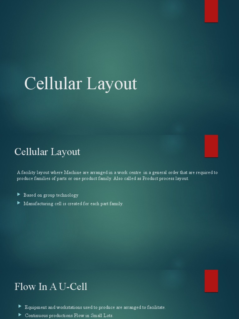 Cellular Layout: Benefits and Challenges | PDF | Technology & Engineering