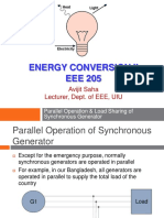 ENERGY CONVERSION II - LOAD SHARING OF SYNCHRONOUS GENERATORS