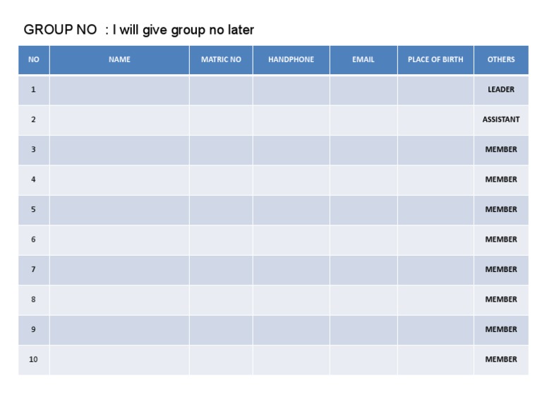003 Group Form | PDF