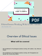 Ethical Issues Working With LGBT Clients 1 PDF