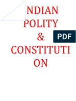 Indian Polity & Constituti ON