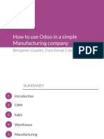 How To Use Odoo in A Manufacturing Company
