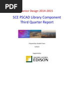 SCE PSCAD Library Component Third Quarter Report: Senior Design 2014-2015