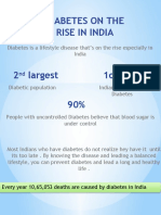 Diabetes On The Rise in India