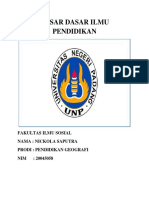 Dasar Dasar Ilmu Pendidikan Pertemuan 3 PDF