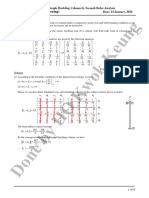 Examination Solutions of Simple Buckling Column by Second-Order Analysis