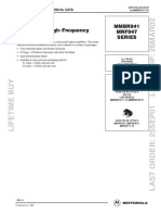 NPN Silicon Low Noise, High-Frequency Transistors MMBR941 MRF947 Series