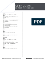 Cambridge English:: First PR Actice Test Answer Key