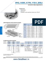 NPO X5R X7R Y5V Z5U: Ceramic Chip Capacitors