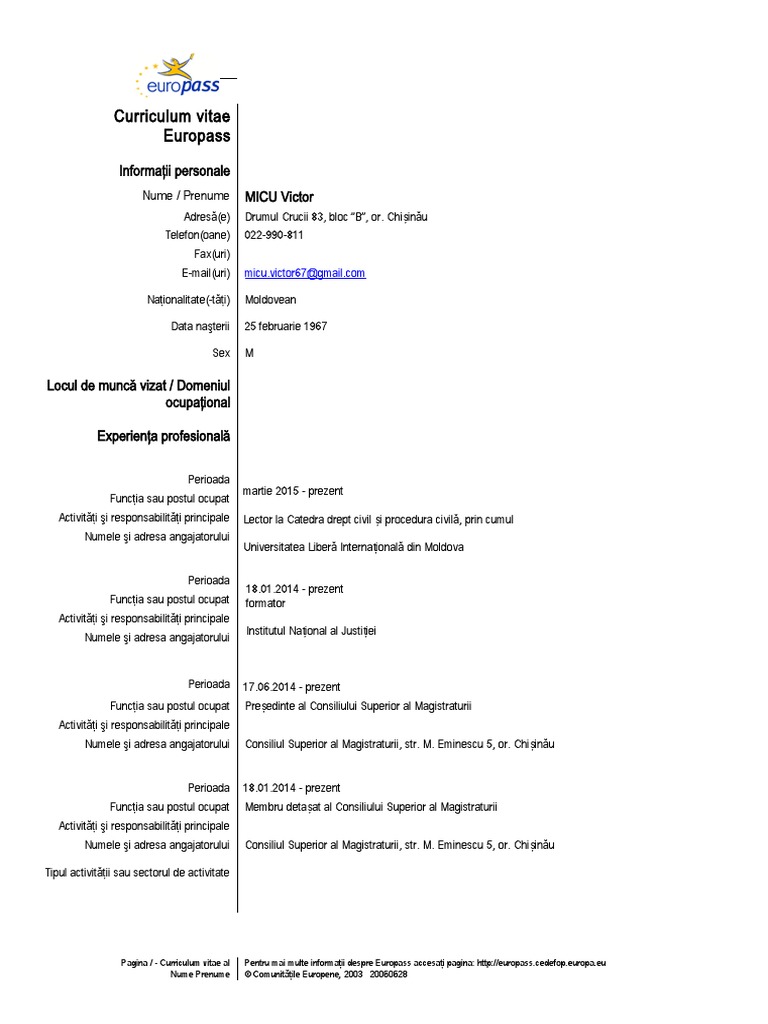 CV MICU Victor | PDF