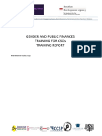 Finance and Gender Report