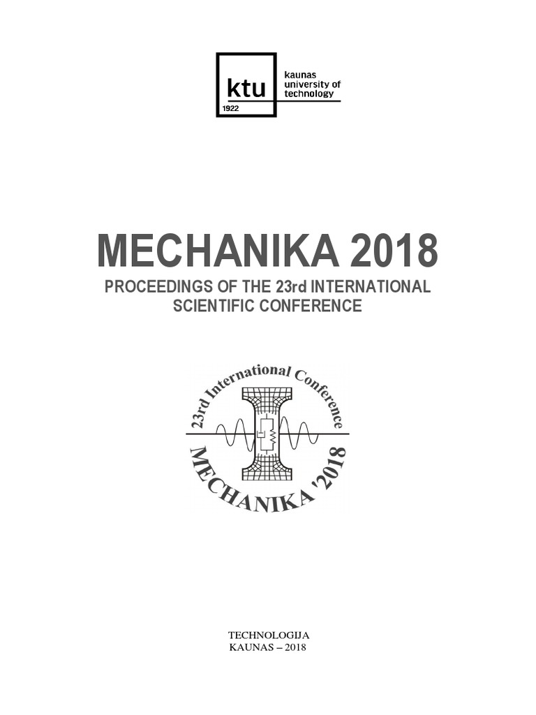 LIC0 Proceedings Mechanika-2018 Full PDF | PDF | Fluid Dynamics