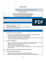 Fiche de Poste Chef Service Gestionfin Et Recouvrement DRAC