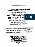 1sinteze Metodică Învățători