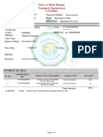 Govt. of West Bengal E-Challan Transport Department: GRN: GRN Date: Bank