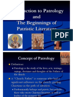 Introduction To Patrology and The Beginnings of Patristic Literature