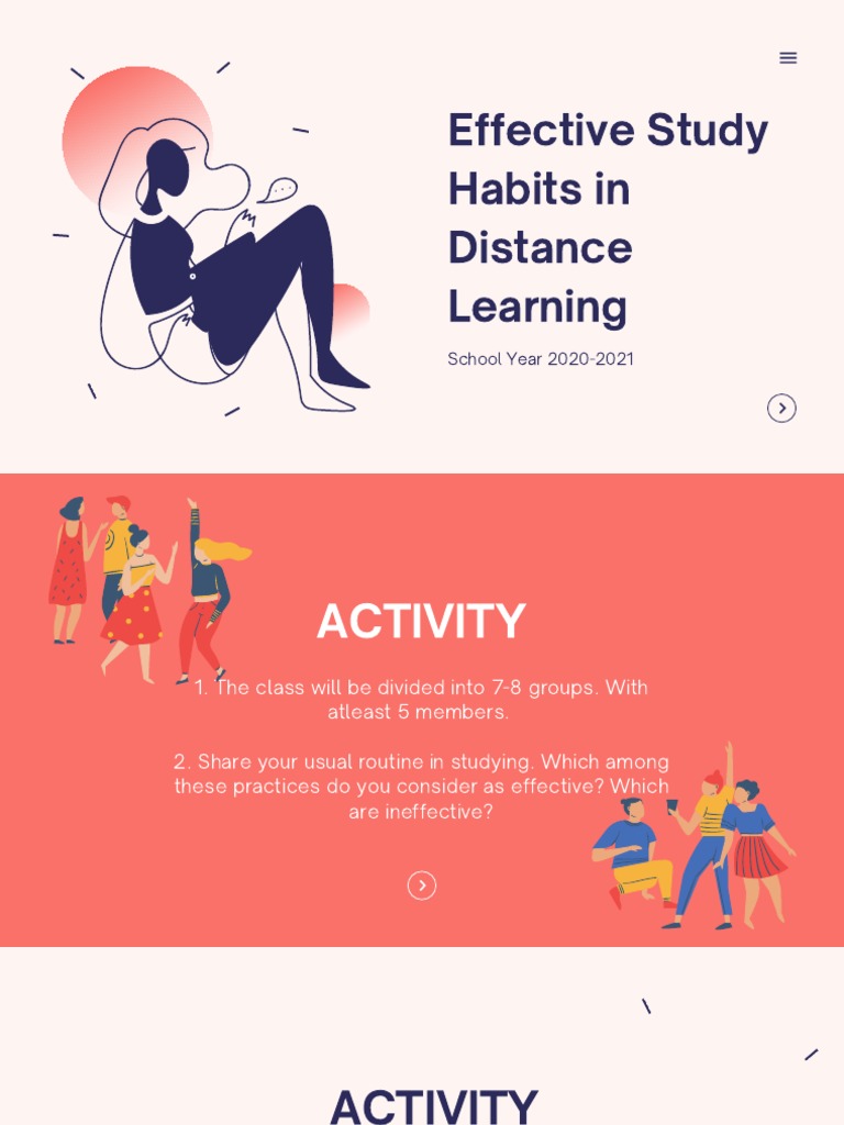Effective Study Habits for Distance Learning | PDF | Applied Psychology ...