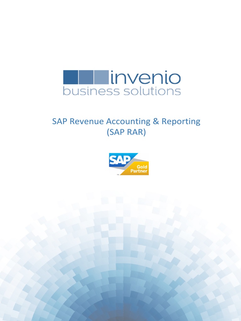 SAP Revenue Accounting Reporting | PDF | Financial Accounting Standards